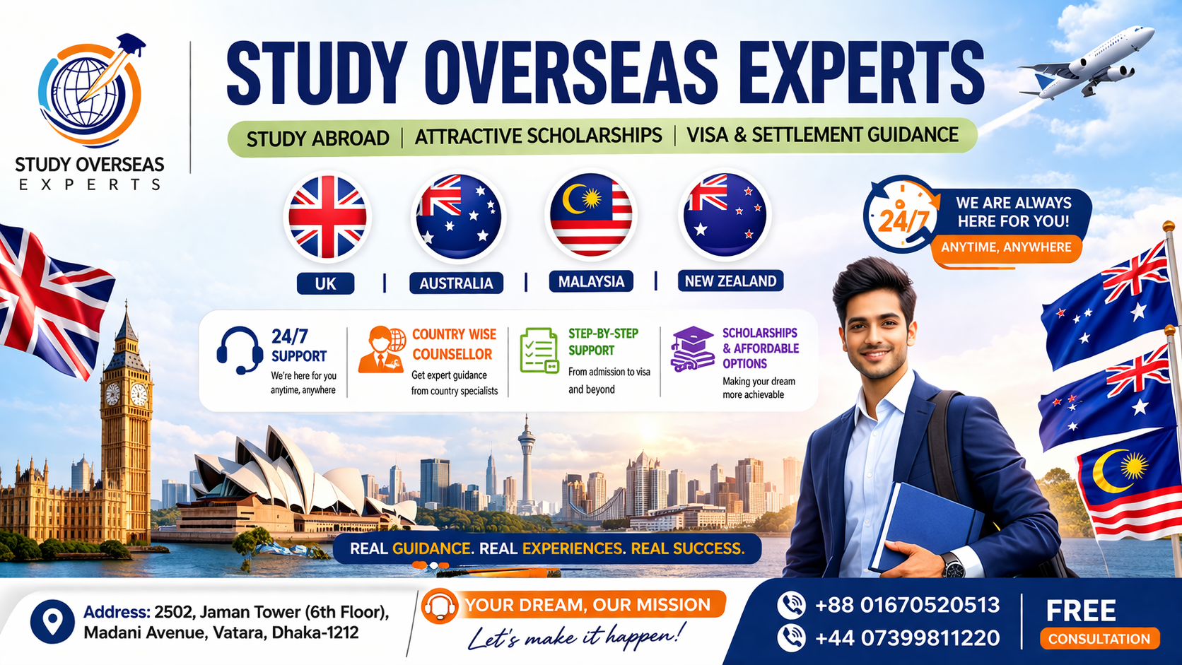 Study Overseas Experts — Study Abroad, Scholarships, Visa & Settlement Guidance